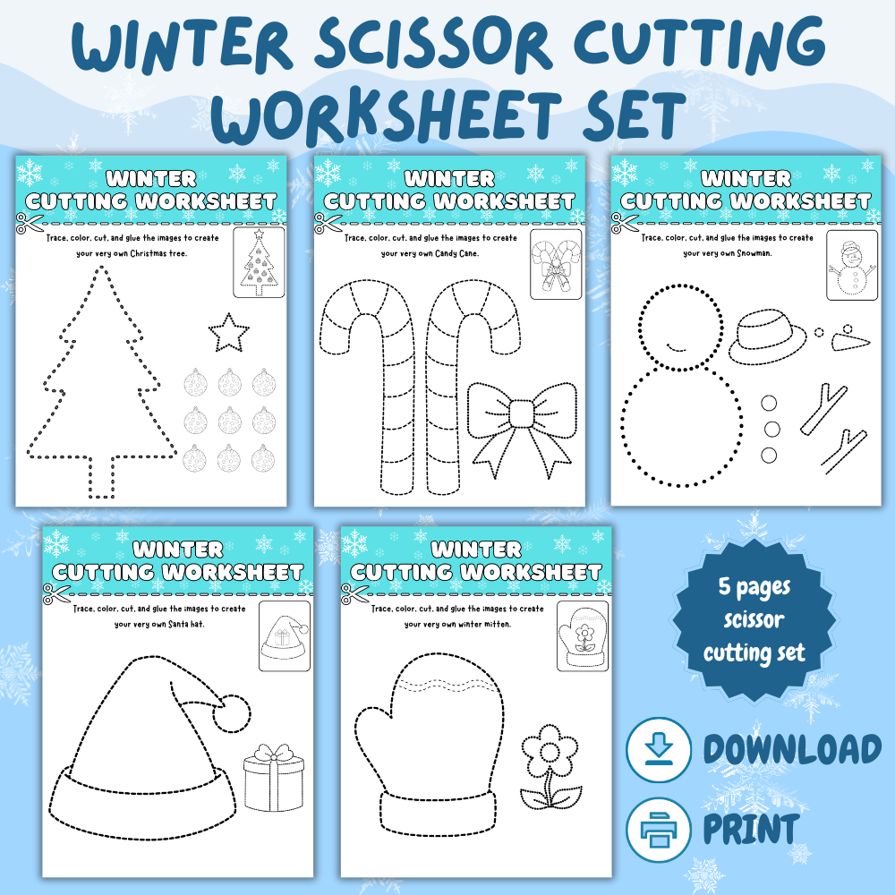 Winter Scissor Cutting Set