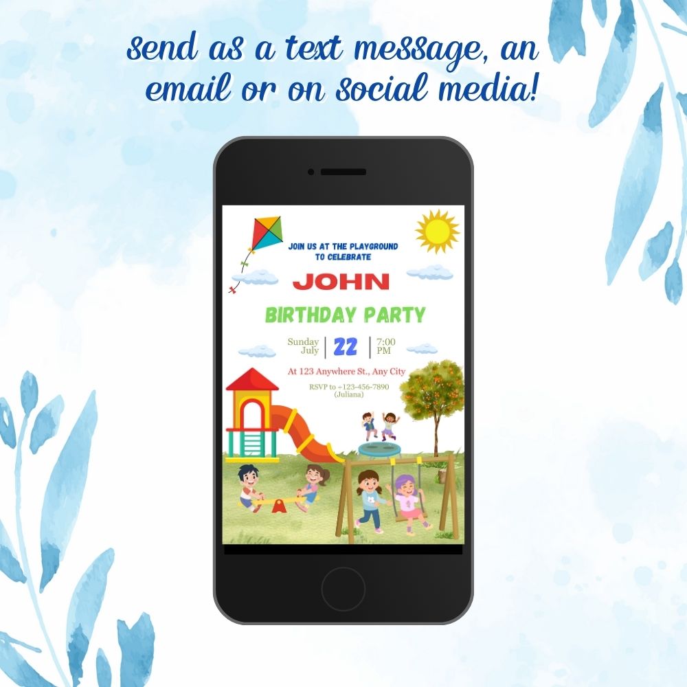 Playground Birthday Invitation Template Pack