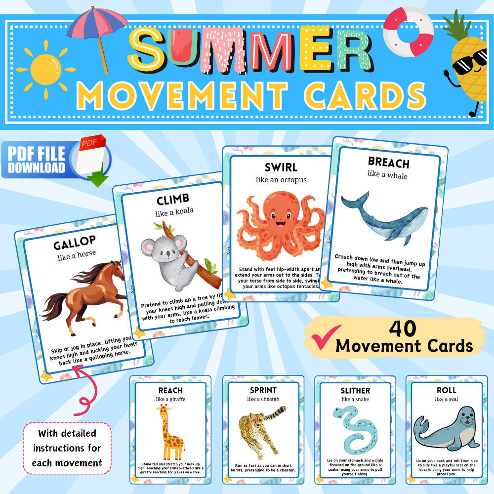 Summer Movement Cards