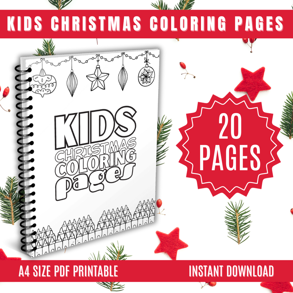 Kids Christmas Coloring Pages Printable PDF