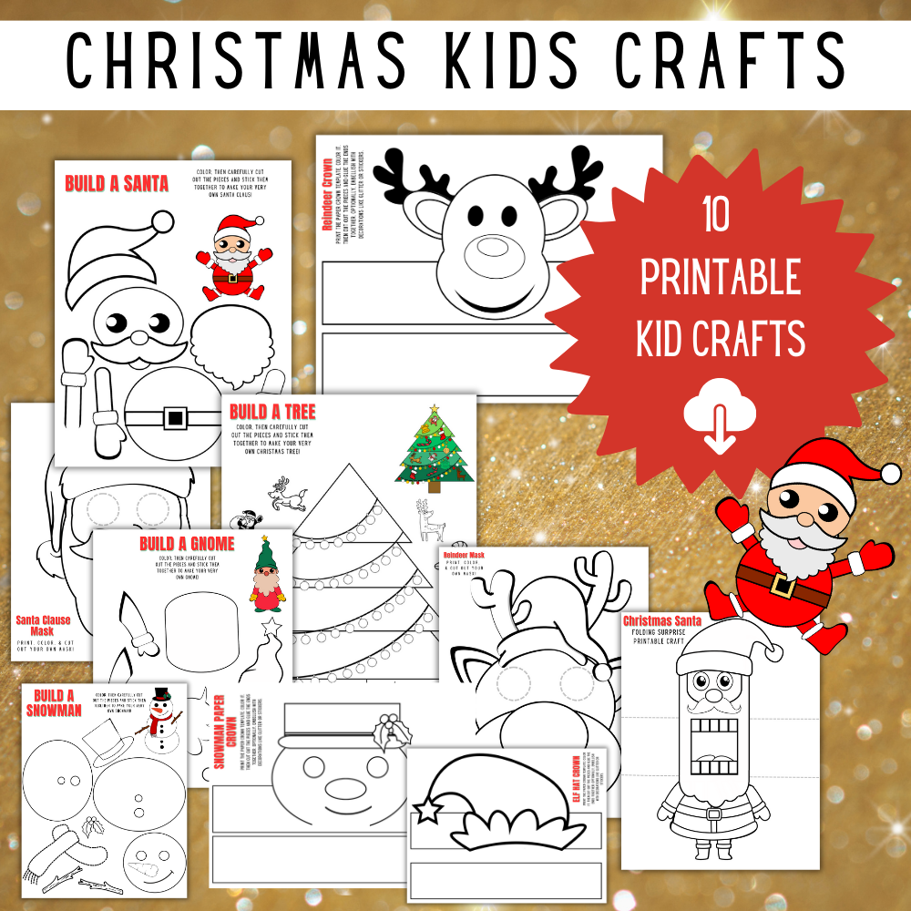 Christmas Kids Craft Printable Activity Pack