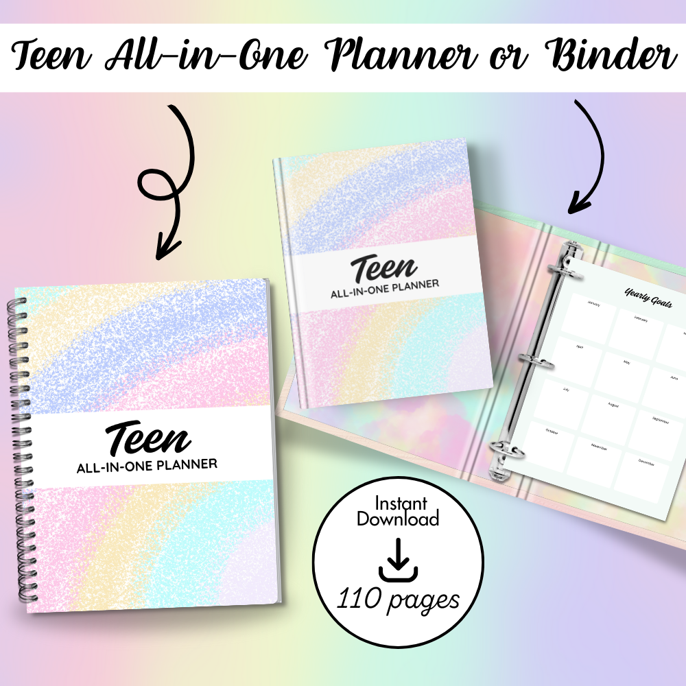 Printable Teen All-In-One Planner PDF