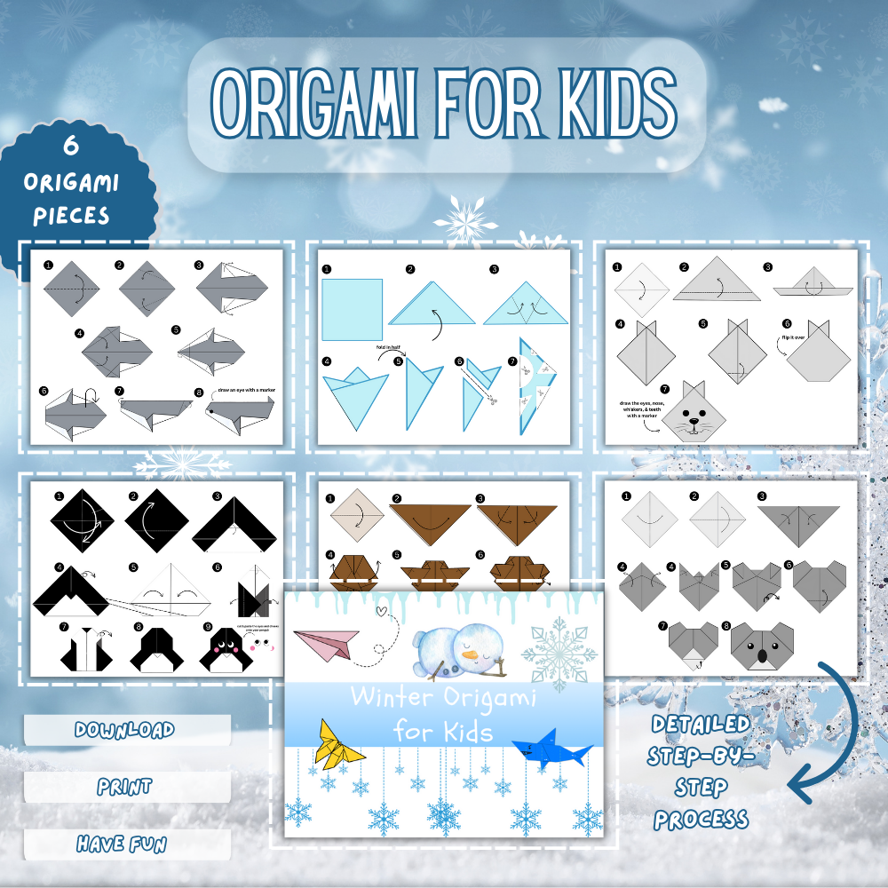 Winter Origami for Kids