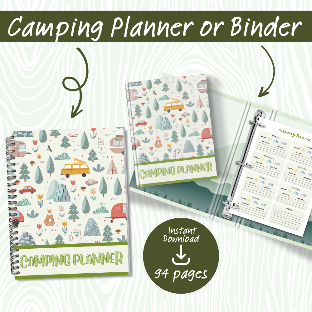 Camping Planner – Printable Trip & Adventure Organizer
