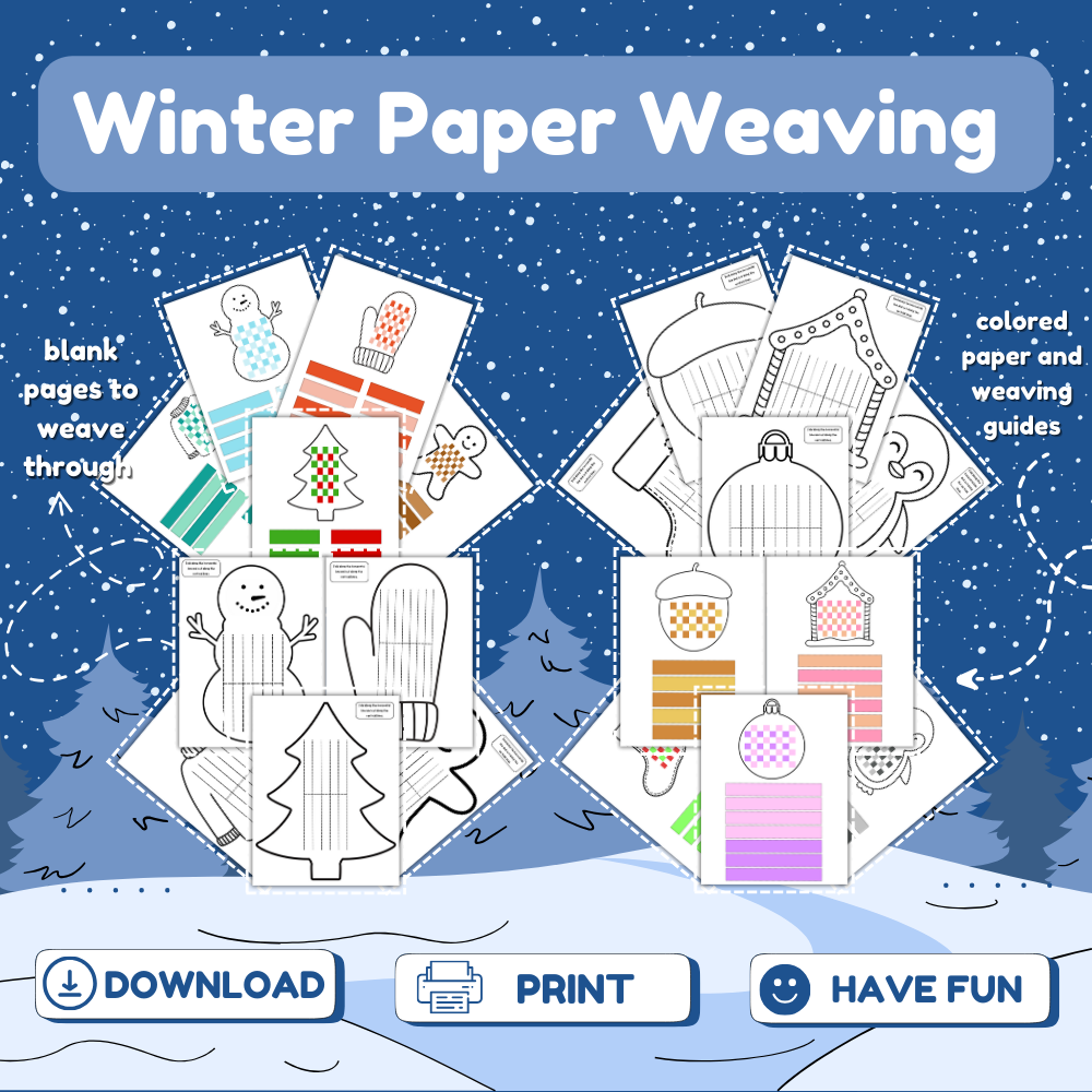 Winter Paper Weaving