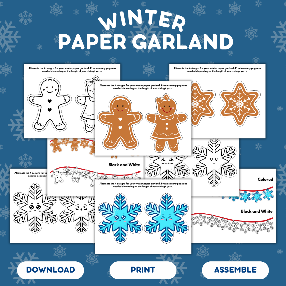 Winter Paper Garland