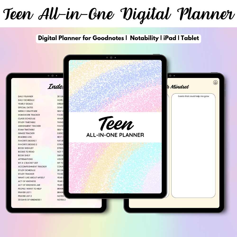 Digital Teen All-In-One Planner 8.5x11 PDF