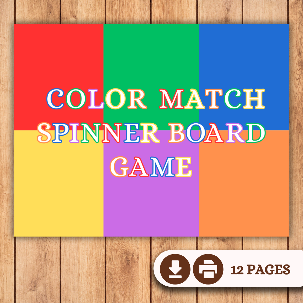 Color Match Spinner Board Game – Fun Learning Play