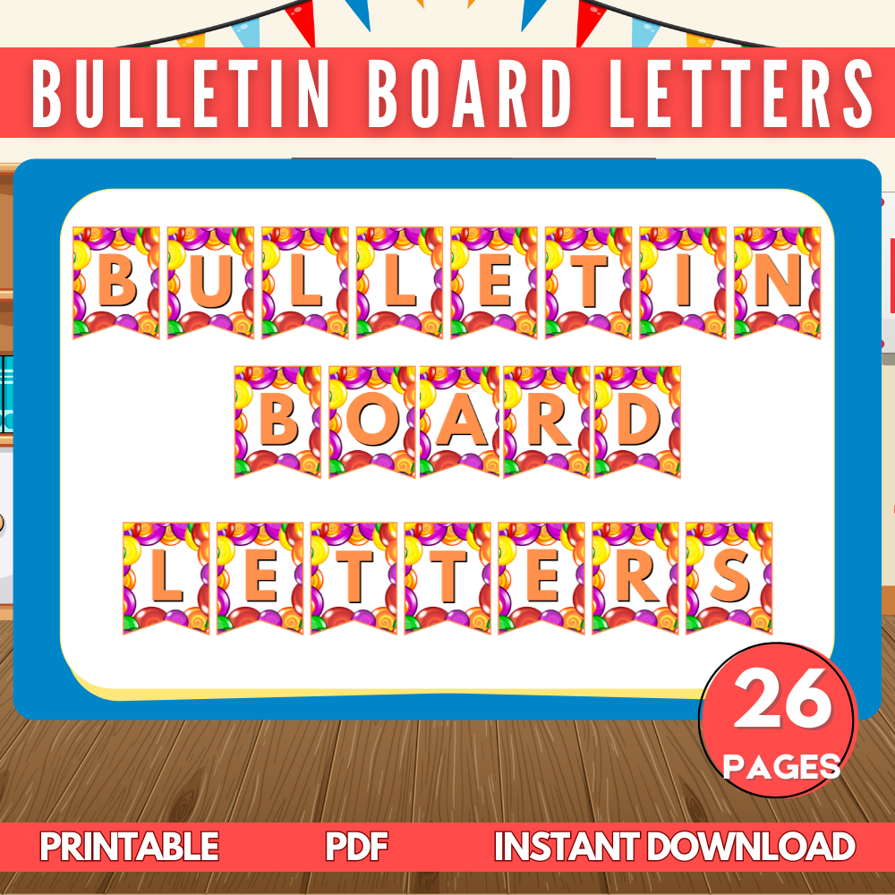 Bulletin Board Letters – Classroom & Craft Alphabet Set
