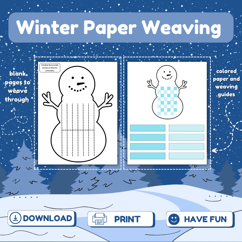 Winter Paper Weaving