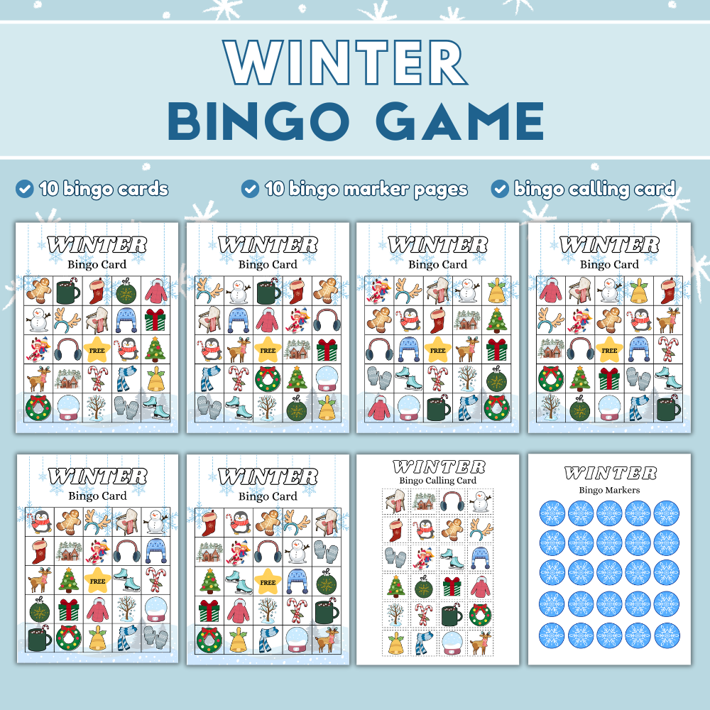Winter Bingo Game