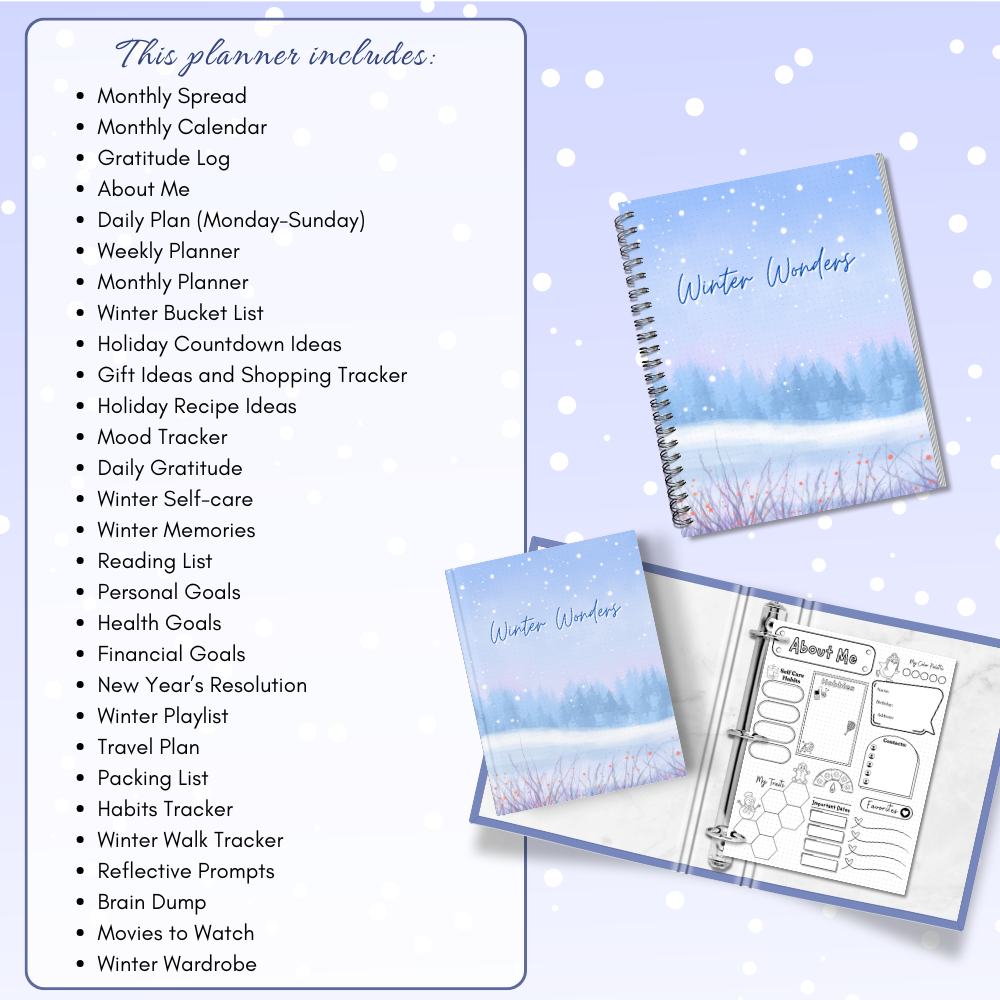 Winter Bullet Journal