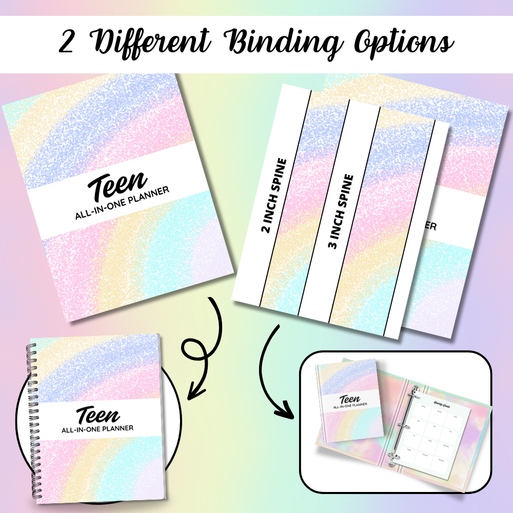 Printable Teen All-In-One Planner PDF