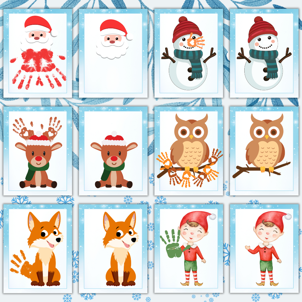 Winter Handprint Art