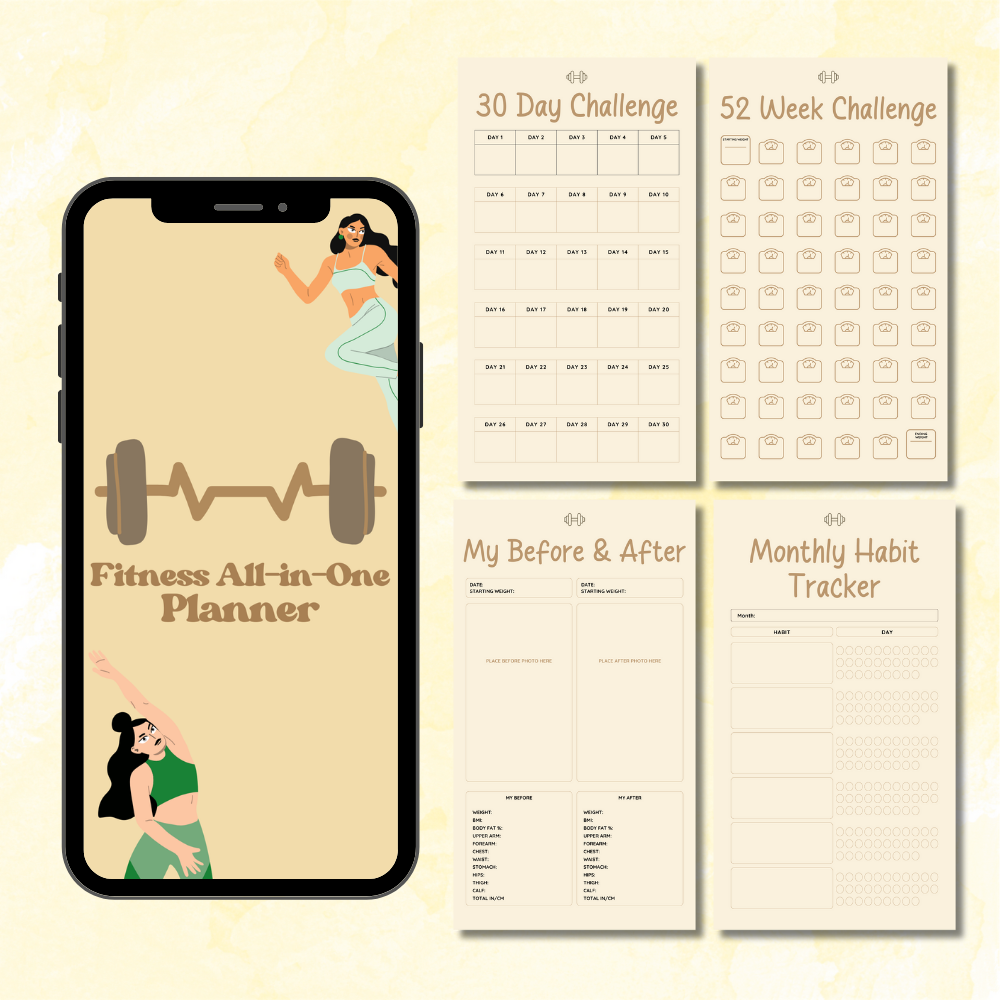 Digital Smartphone Fitness All-In-One Planner PDF