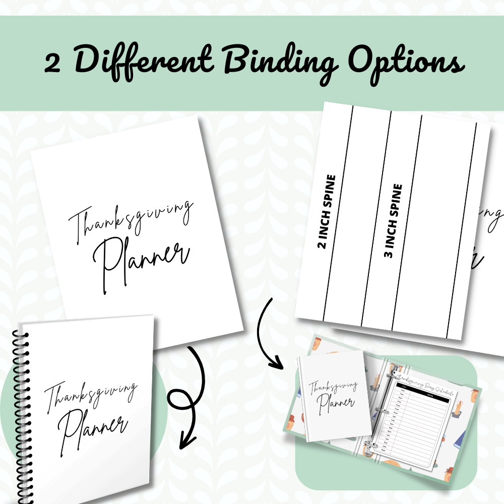 Plain Design Thanksgiving Planner Printable PDF