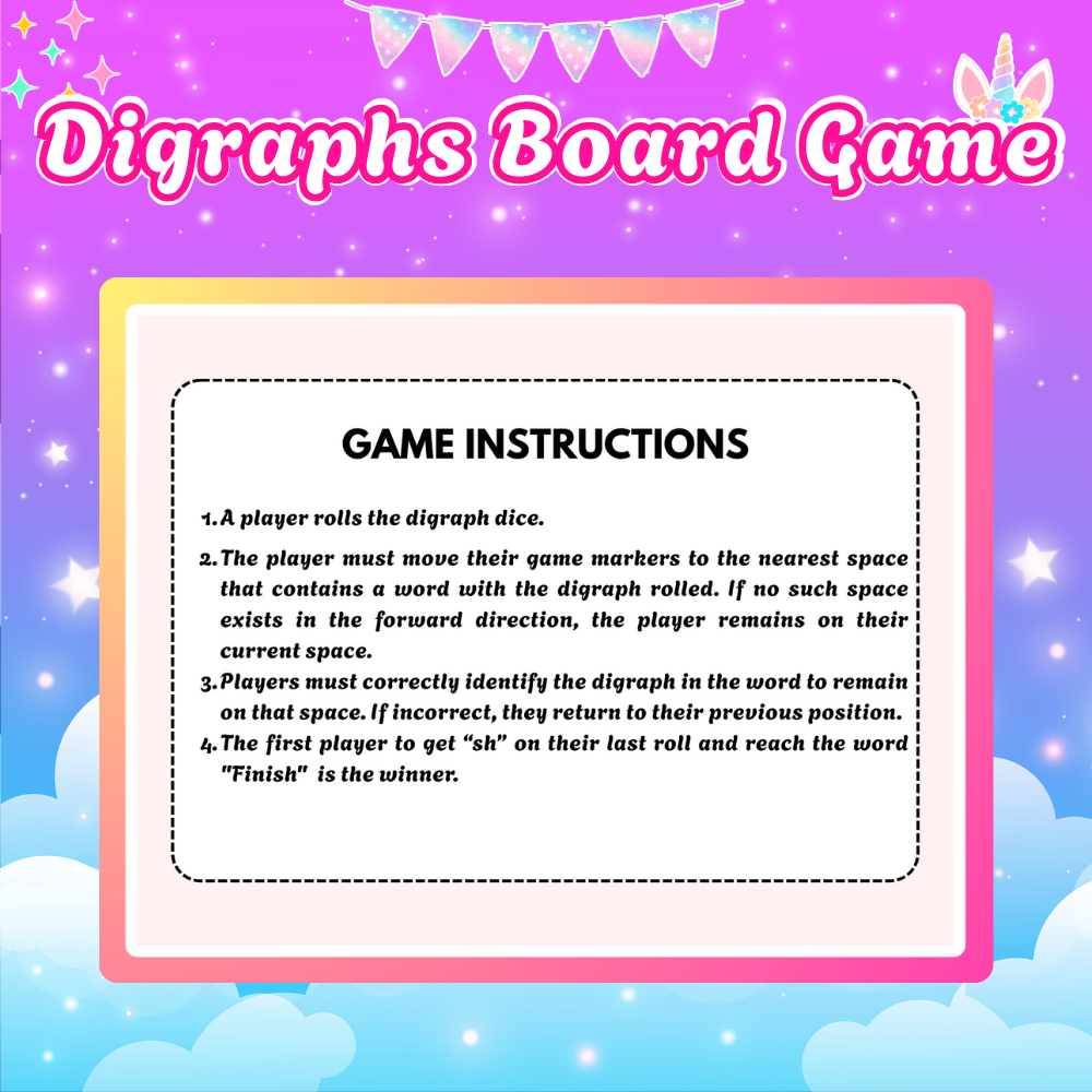 Unicorn Digraph Board Game