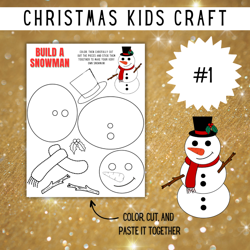 Christmas Kids Craft Printable Activity Pack