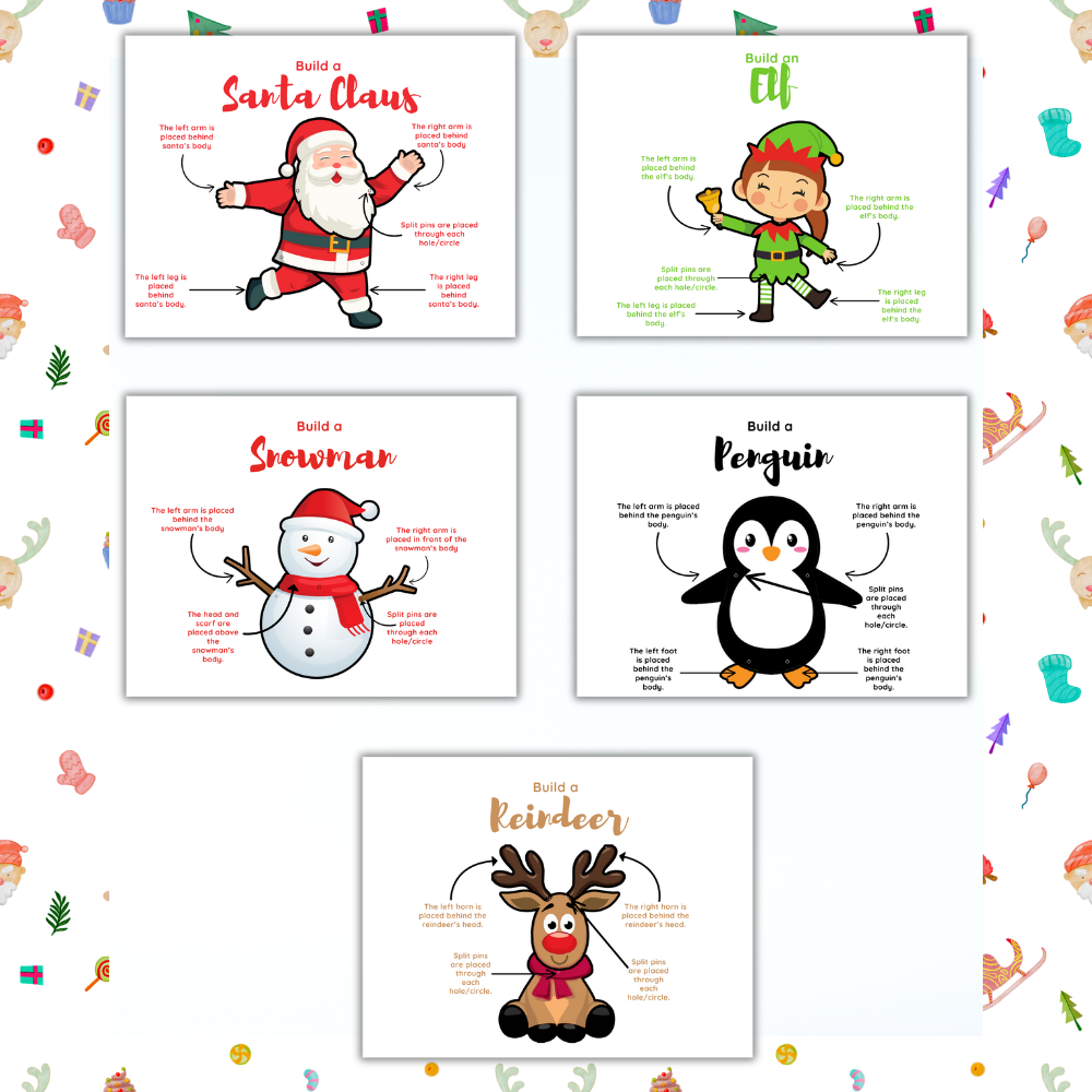 Christmas Split Pin Puppet – Fun Holiday Craft