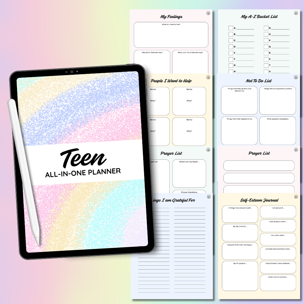 Digital Teen All-In-One Planner 8.5x11 PDF