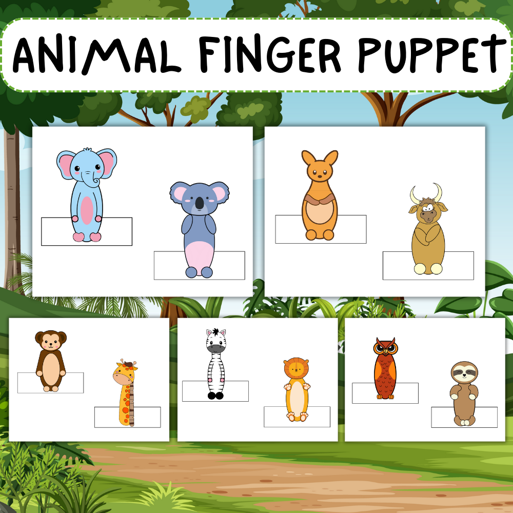 Woodland Animal Finger Puppets