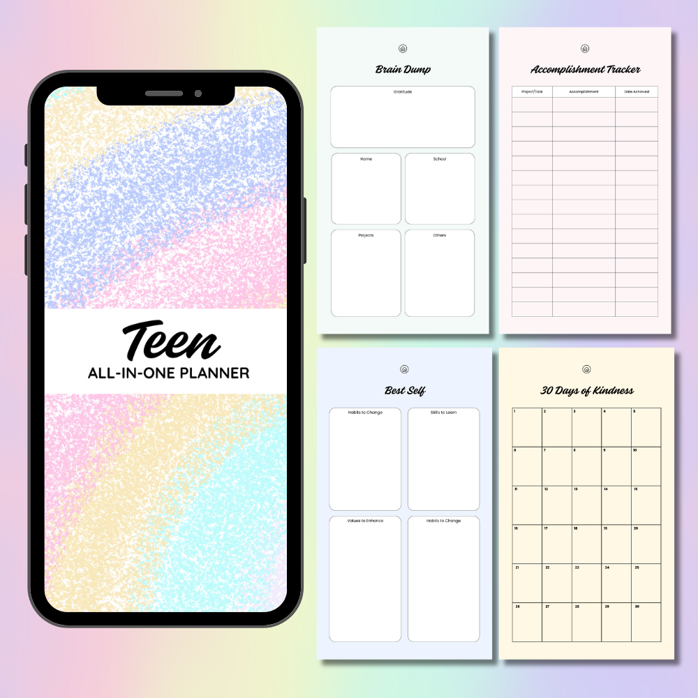 Digital Smartphone Teen All-In-One Planner
