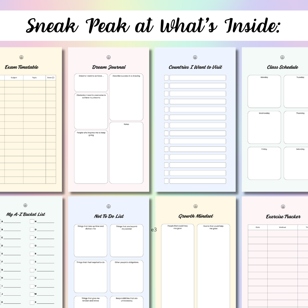Digital Smartphone Teen All-In-One Planner