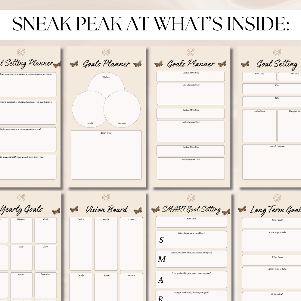 Digital Smartphone Goals All-In-One Planner PDF