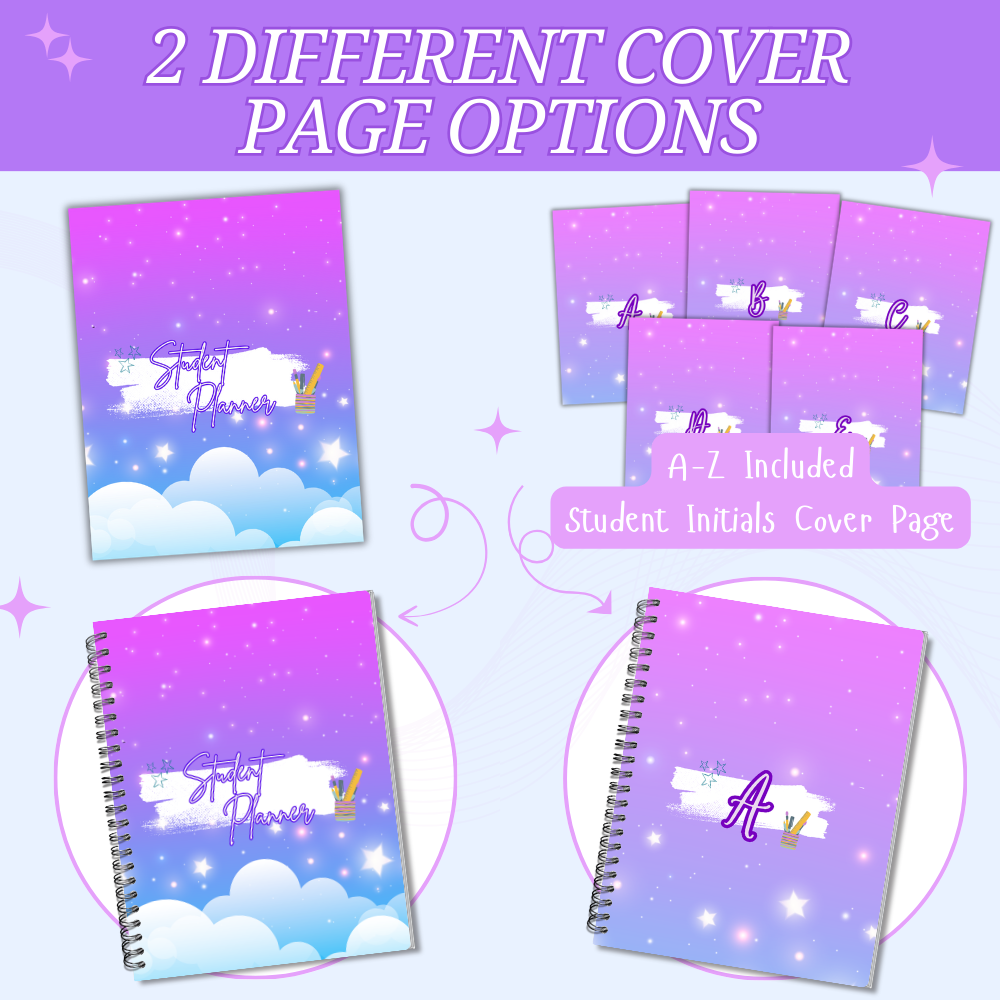 Older Kids Student Planner Purple Design PDF