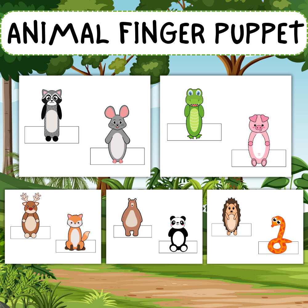 Woodland Animal Finger Puppets