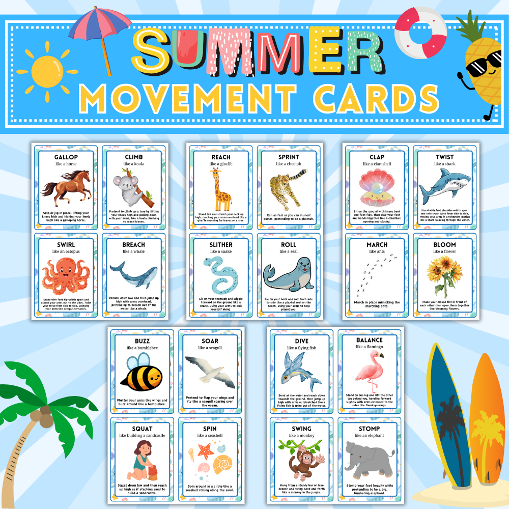 Summer Movement Cards