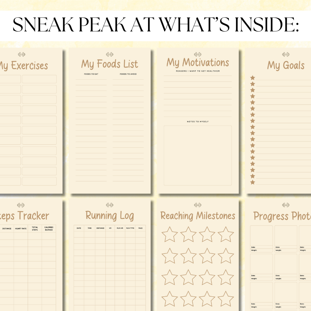 Digital Smartphone Fitness All-In-One Planner PDF