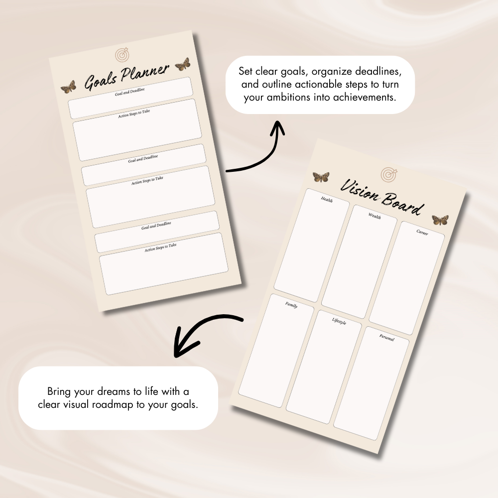 Digital Smartphone Goals All-In-One Planner PDF