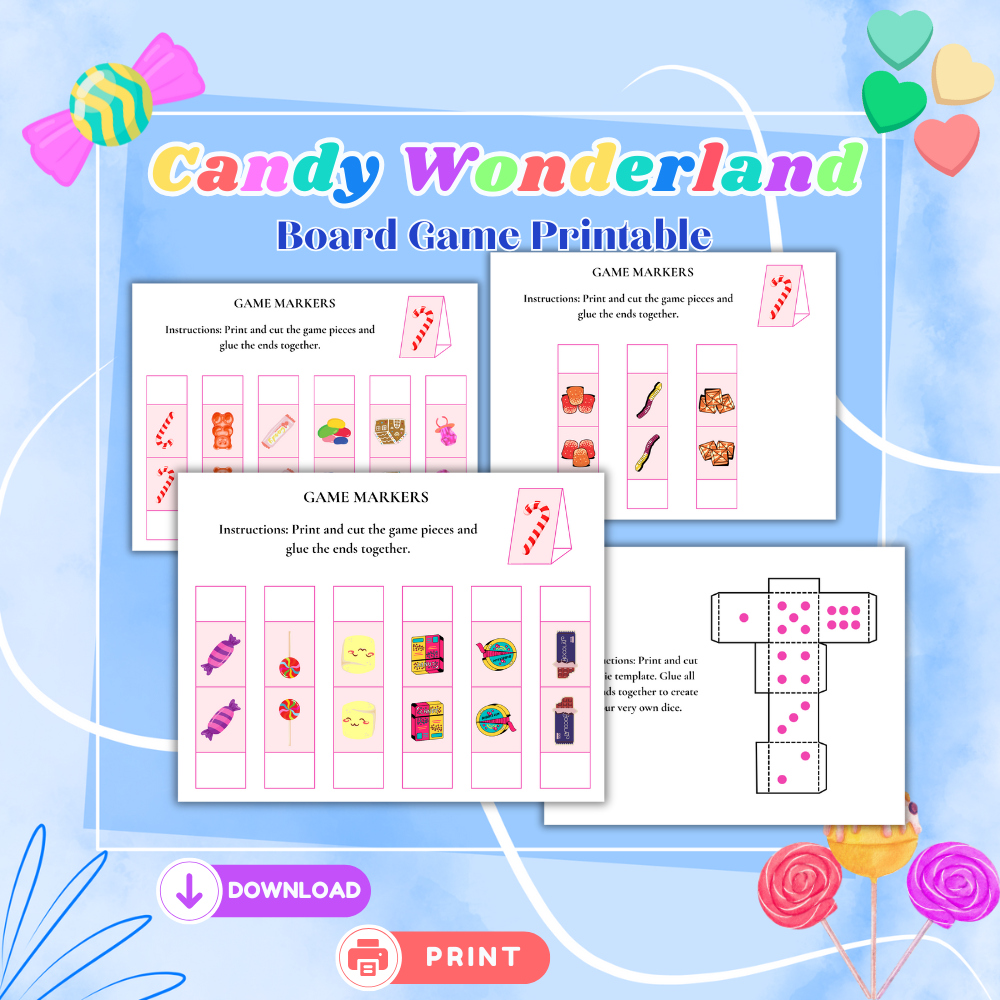Candy Wonderland Board Game – Sweet Family Fun