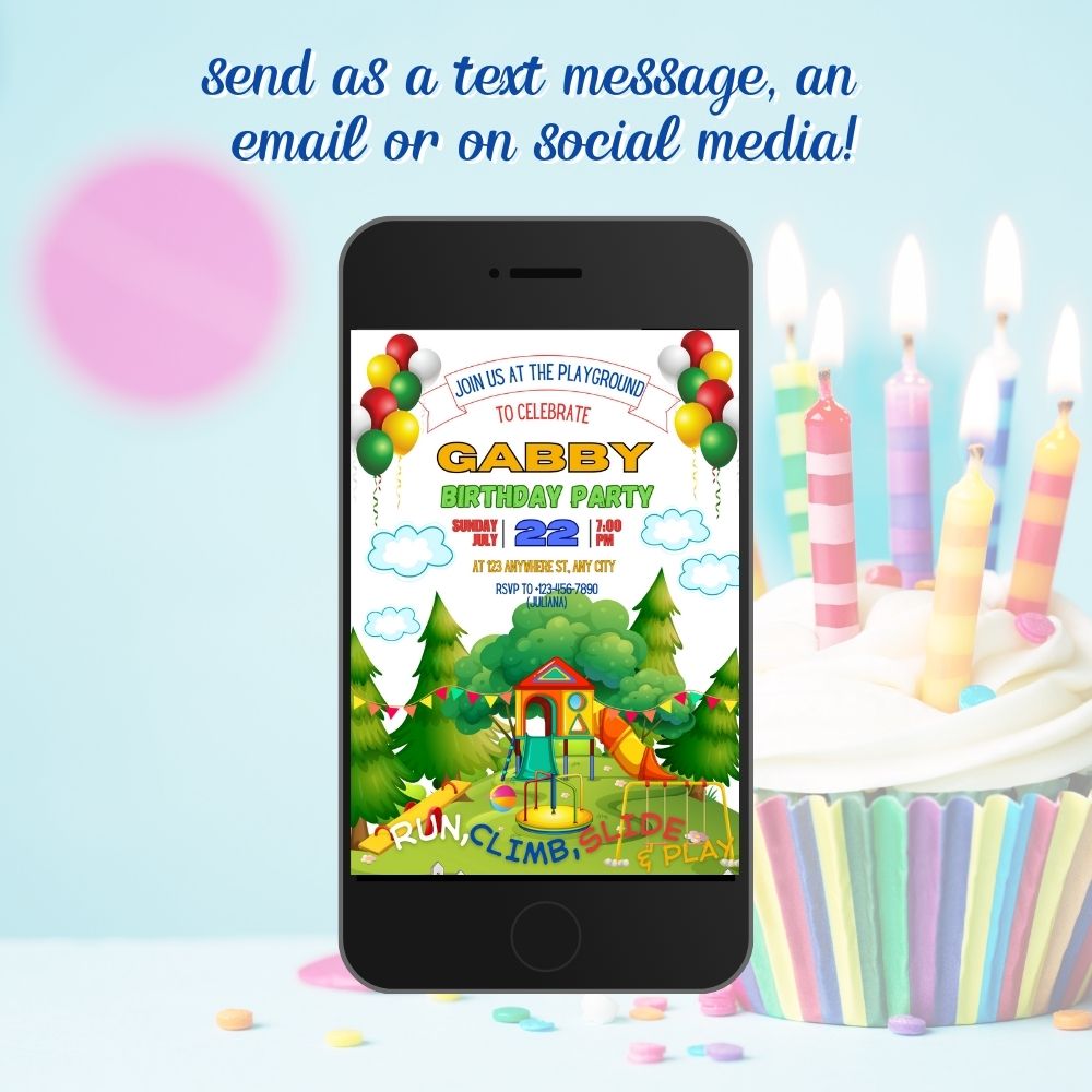 Playground Birthday Invitation Template Pack