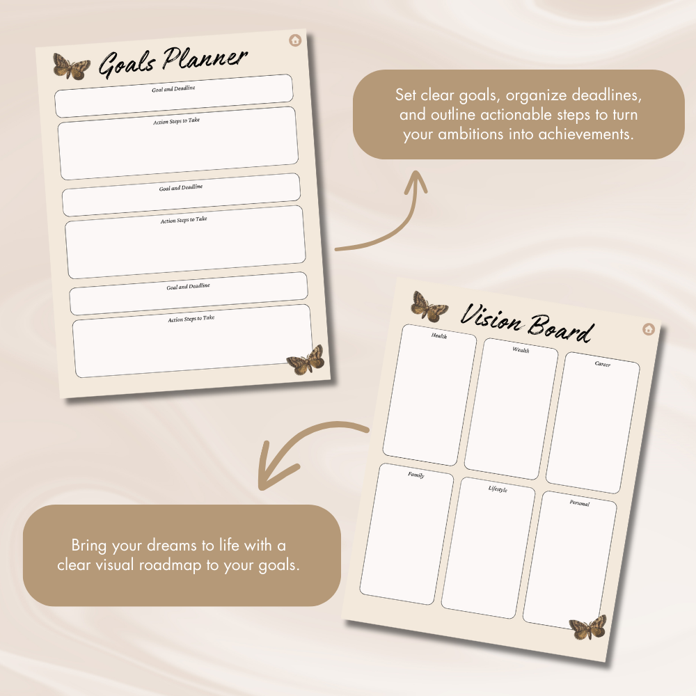 Digital 8.5x11 Goal All-In-One Planner