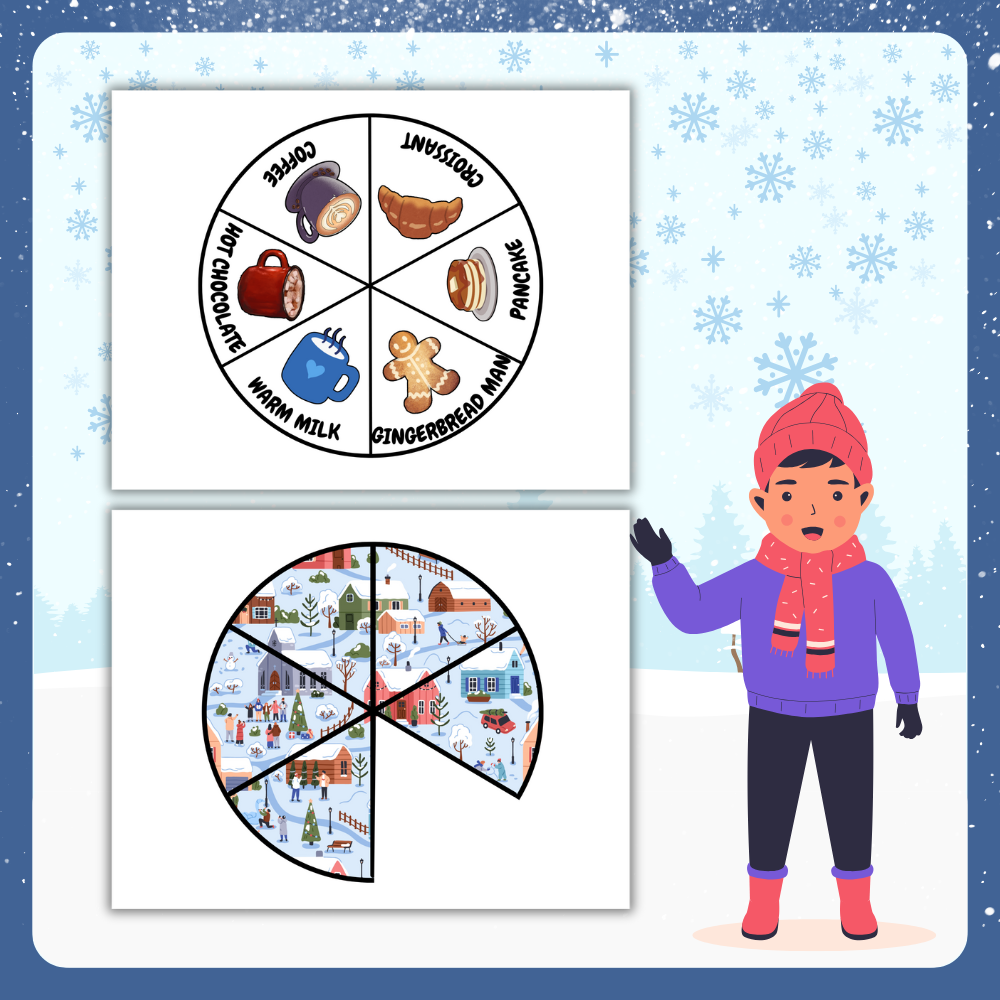 Winter Printable Spinners