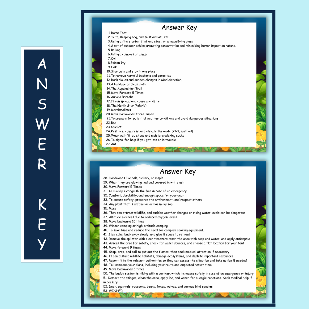 Camping Trip Board Game – Family Adventure Fun