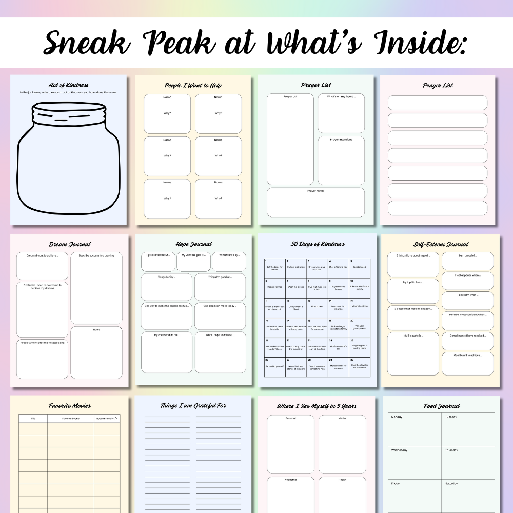 Printable Teen All-In-One Planner PDF