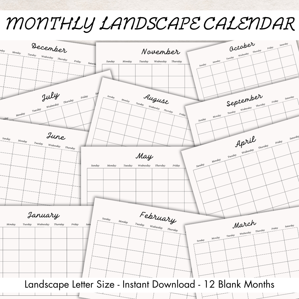 Printable Goals All-In-One Planner PDF 8.5x11
