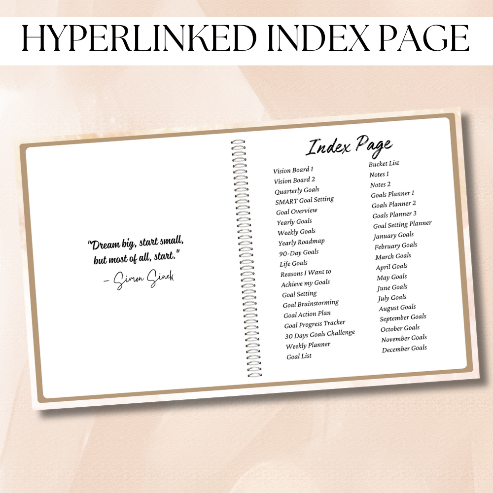 Digital Landscape Goals All-In-One Planner PDF
