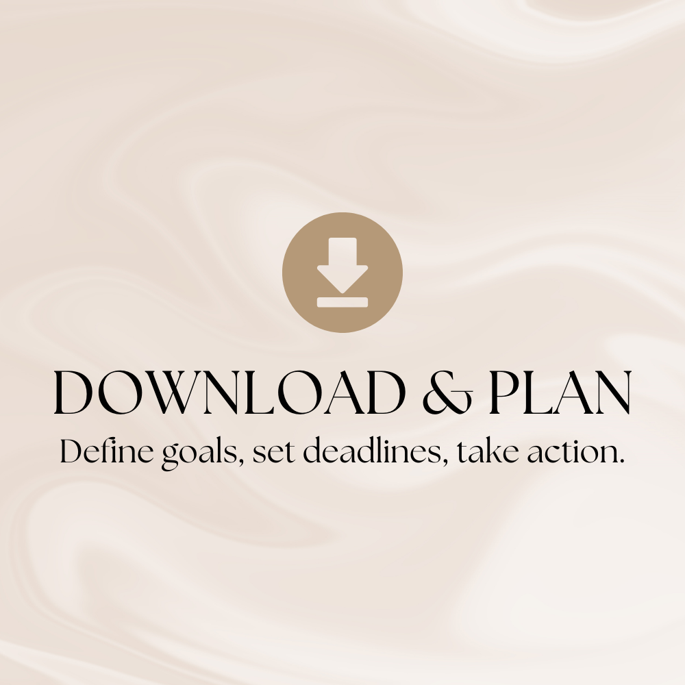 Digital Goal All-In-One Planner 8.5x11 PDF & Templates