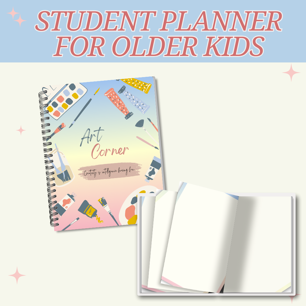Older Kids Student Planner Pastel Design PDF