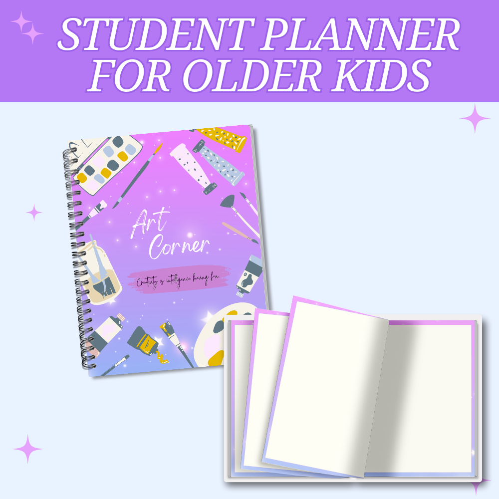 Older Kids Student Planner Purple Design PDF