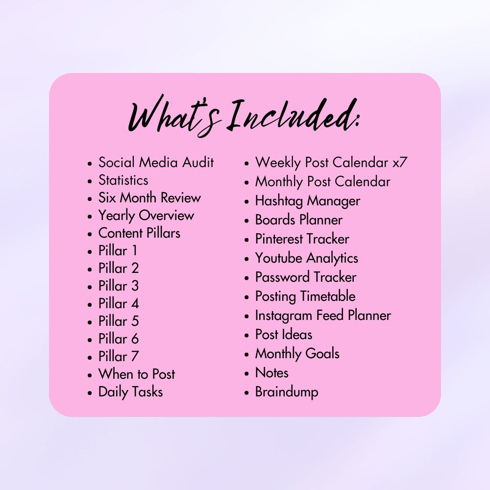 PLR Social Media Planner | Colorful Editable Marketing Templates