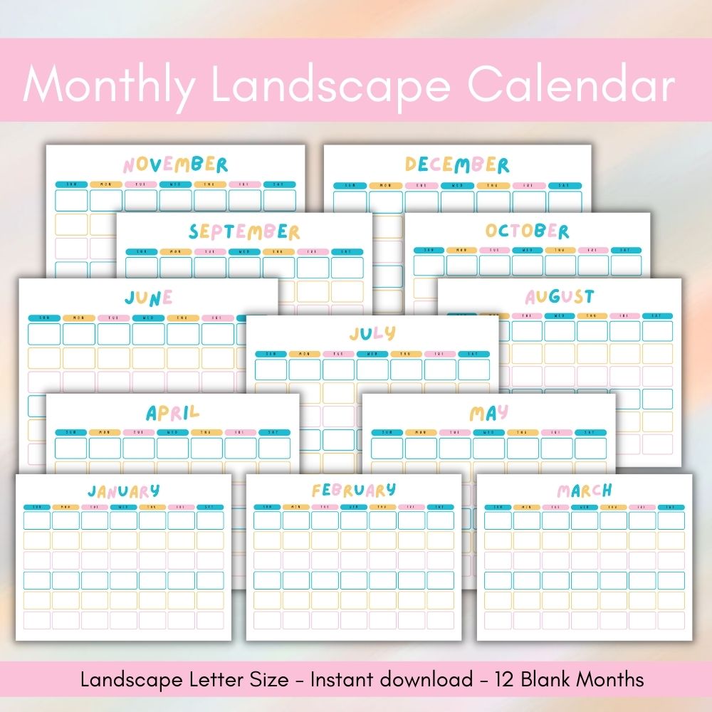 Multi Color Teacher Planner
