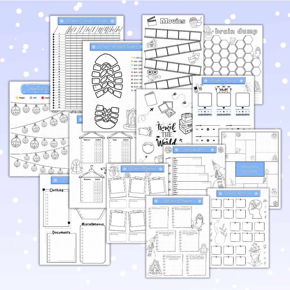 Winter Bullet Journal