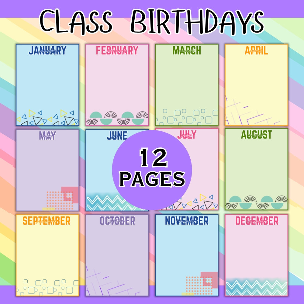 Pastel Classroom Decor Bundle – 215 Printable Pages