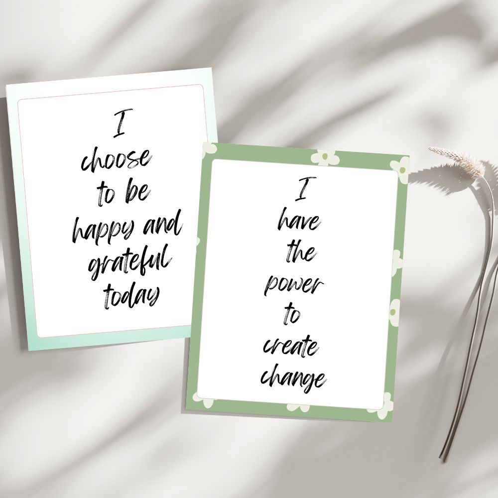 Green Affirmation Card Bundle