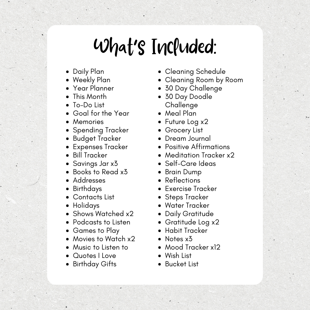 PLR Bullet Planner & Trackers | Editable Productivity Templates